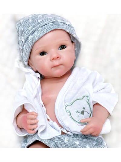 Кукла Реборн Premium Silicon девочка Саманта, 33 см-3