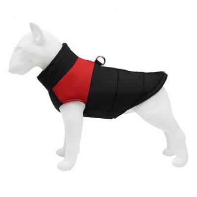 Зимняя жилетка куртка для выгула собак Duo красная, L-6