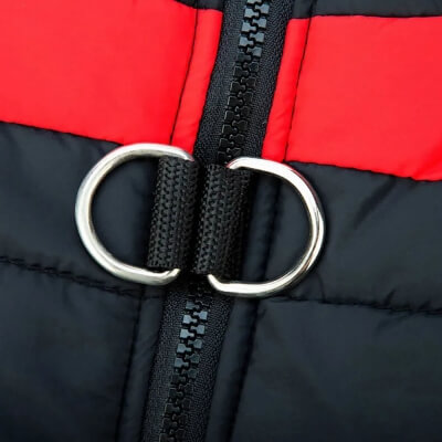 Зимняя жилетка куртка для выгула собак Duo красная, L-5