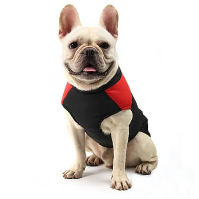 Зимняя жилетка куртка для выгула собак Duo красная, L-7