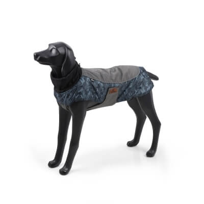 Зимняя жилетка куртка для выгула собак Black Doggy синяя, L-1
