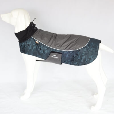 Зимняя жилетка куртка для выгула собак Black Doggy синяя, L-2