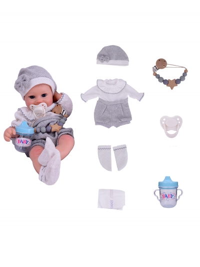 Силиконовая кукла Реборн девочка Агата, 42 см-9