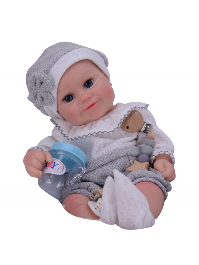 Силиконовая кукла Реборн девочка Агата, 42 см-8