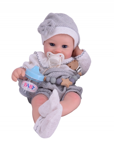 Силиконовая кукла Реборн девочка Агата, 42 см-7