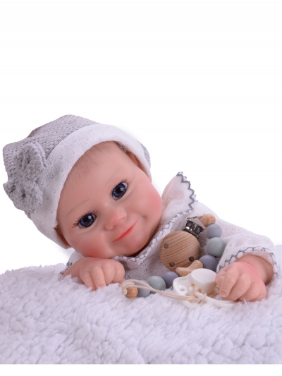 Силиконовая кукла Реборн девочка Агата, 42 см-5