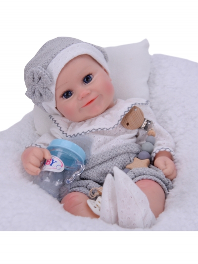 Силиконовая кукла Реборн девочка Агата, 42 см-4