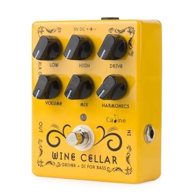 Педаль эффектов для электрогитары и бас-гитары Caline CP-60 Wine Cellar Bass Overdrive + DI box-3