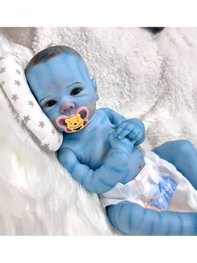 Силиконовая кукла Реборн девочка-аватар Нейтири, 50 см-2