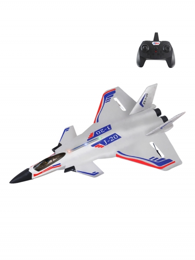 Радиоуправляемый самолет Sky Whisper, серебряный, с пультом управлени-1