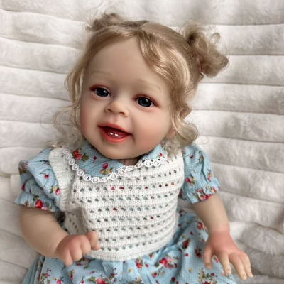 Мягконабивная кукла Реборн девочка Эмилия, 45 см-8