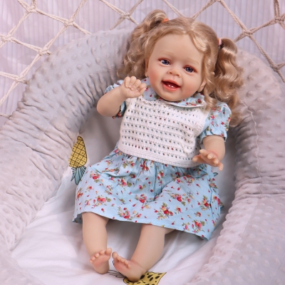 Мягконабивная кукла Реборн девочка Эмилия, 45 см-1