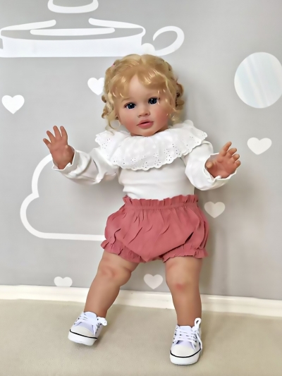 Мягконабивная кукла Реборн девочка Мирослава, 65 см-7