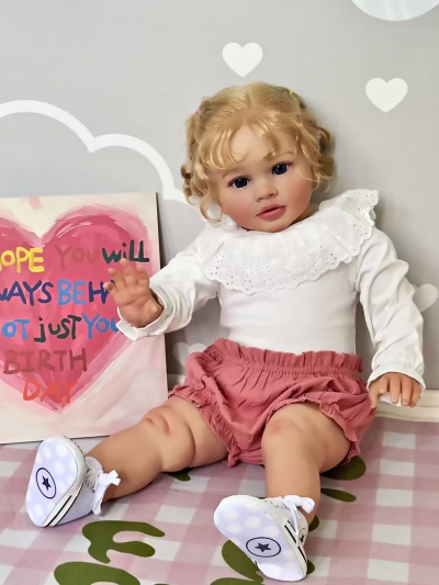 Мягконабивная кукла Реборн девочка Мирослава, 65 см-5