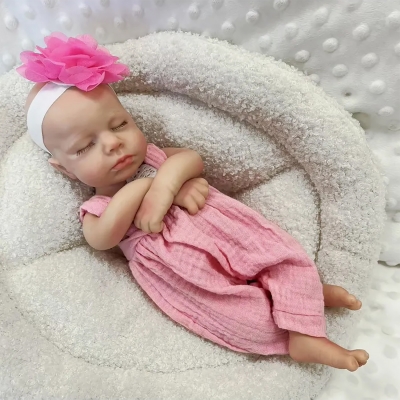 Силиконовая кукла Реборн девочка Элла, 33 см-7