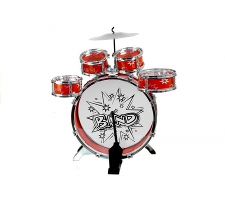 Детская барабанная установка PlayDrum со стульчиком-6