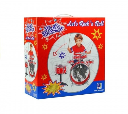 Детская барабанная установка PlayDrum со стульчиком-5