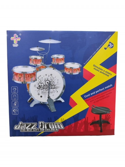 Детская барабанная установка PlayDrum со стульчиком-3