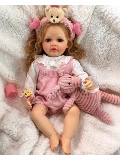 Силиконовая кукла Реборн девочка Элизабет, 55 см-1
