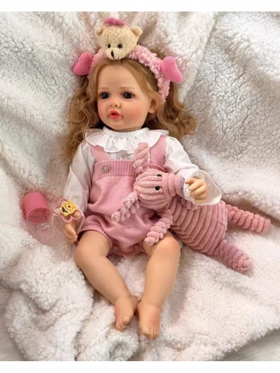 Силиконовая кукла Реборн девочка Элизабет, 55 см-2