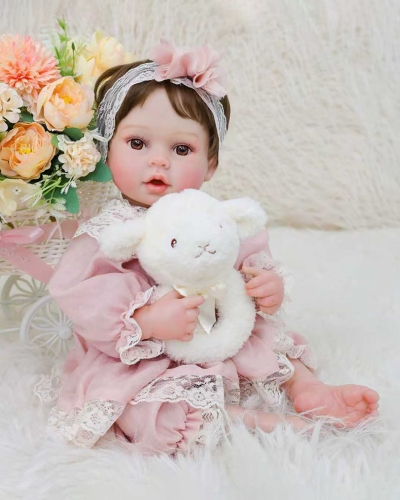 Силиконовая кукла Реборн девочка Шарлиз, 55 см-5