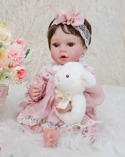 Силиконовая кукла Реборн девочка Шарлиз, 55 см-1