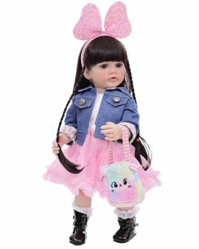 Силиконовая кукла Реборн девочка Шарлотта, 55 см-8