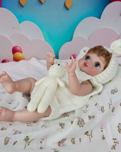 Силиконовая кукла Реборн девочка Эстель, 55 см-4