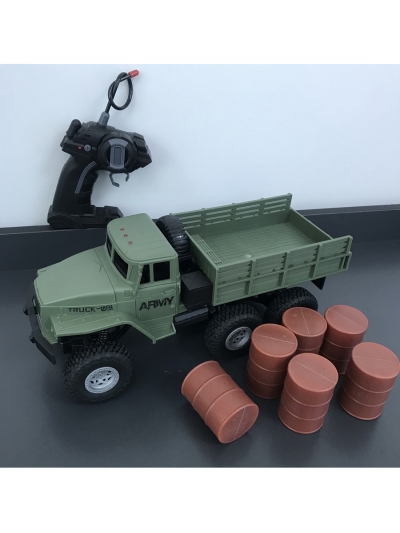 Военный грузовик с открытым кузовом на радиоуправлении BATTLE-RIG CARGO-1