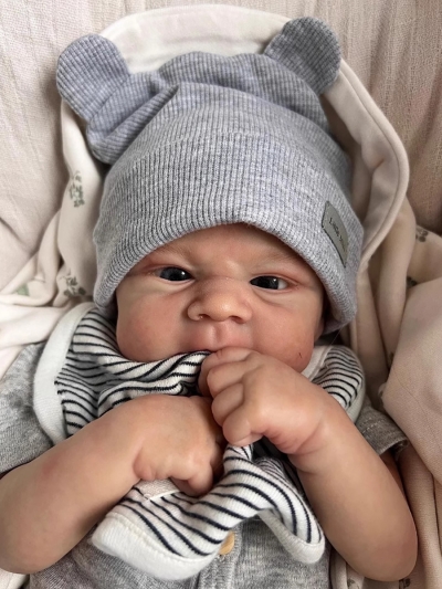 Силиконовая кукла Реборн мальчик Макар, 46 см-4