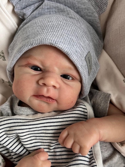 Силиконовая кукла Реборн мальчик Макар, 46 см-1