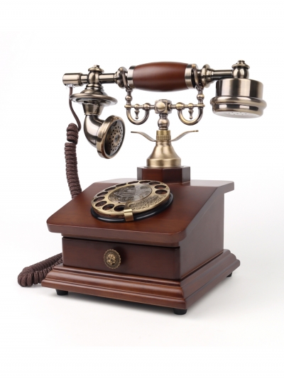 Стационарный ретро-телефон BellOne с ящиком-8