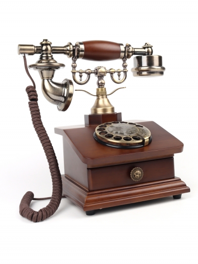 Стационарный ретро-телефон BellOne с ящиком-7