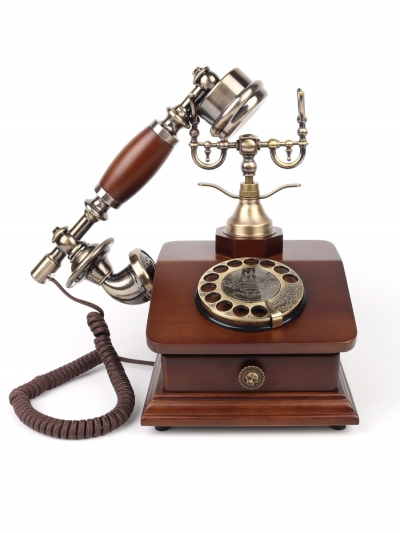 Стационарный ретро-телефон BellOne с ящиком-5