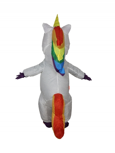 Надувной костюм Единорог, белый-4
