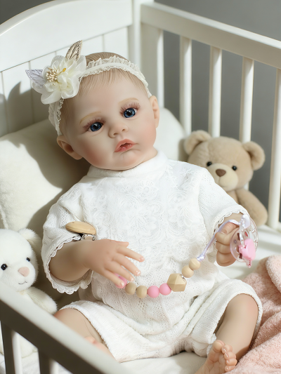 Говорящая силиконовая кукла Реборн девочка Мира, 42 см-1