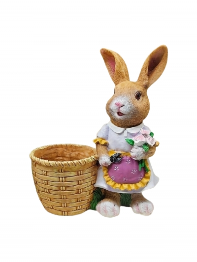 Садовая фигурка кашпо BunnyBloom Pot-1