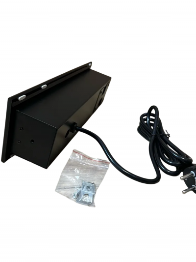 Встраиваемый блок розеток в столешницу DeskOn S3, 3 розетки, USB-A, USB-C, беспроводная зарядка-4