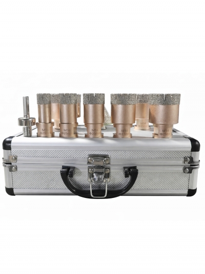 Набор алмазных коронок по керамограниту Granfix Ceramo-9, 20-68 мм, M14-2