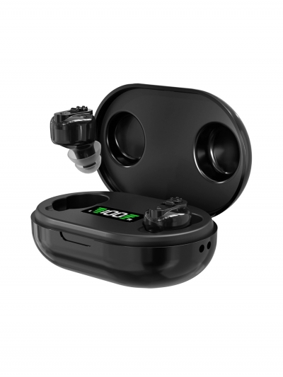 Слуховой аппарат Audiva в кейсе с отображением уровня заряда-3