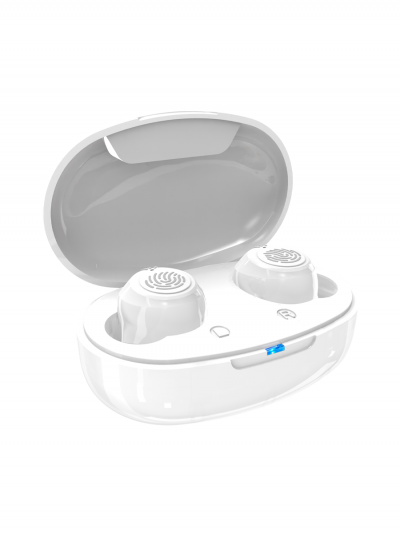 Цифровой слуховой аппарат AudioNova с кейсом, белый-3