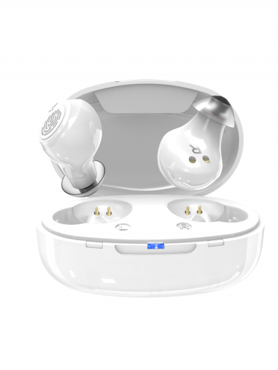 Цифровой слуховой аппарат AudioNova с кейсом, белый-2