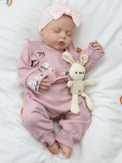 Мягконабивная кукла Реборн девочка Селин, 50 см-4