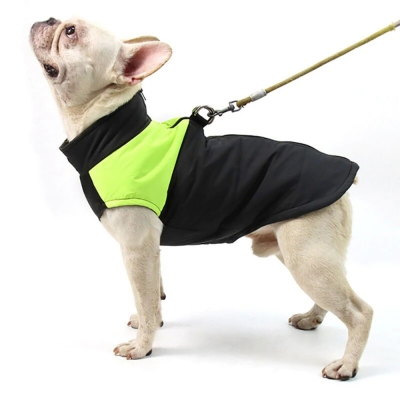 Зимняя жилетка куртка для выгула собак Duo зеленая, 2XL-7