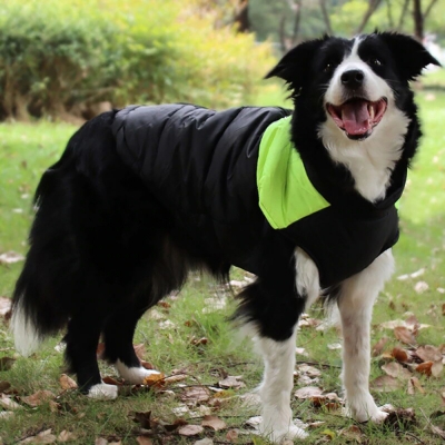 Зимняя жилетка куртка для выгула собак Duo зеленая, 2XL-8