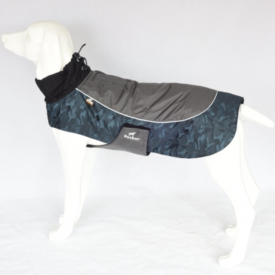 Зимняя жилетка куртка для выгула собак Black Doggy синяя, 2XL-3