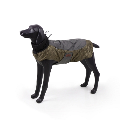 Зимняя жилетка куртка для выгула собак Black Doggy хаки, XL-1