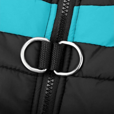 Зимняя жилетка куртка для выгула собак Duo голубая, XL-9