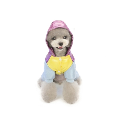 Зимний теплый комбинезон куртка для выгула собак Trido yellow, XXL-3