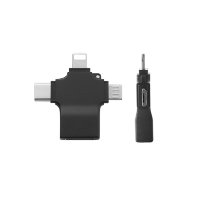 USB переходник-адаптер MOS Type-C - Micro USB - Lightning-2